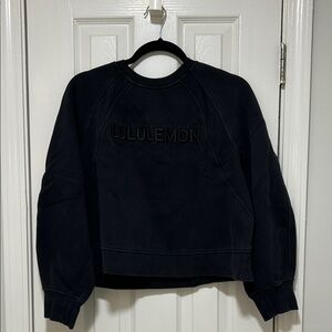 lululemon Black Logo Pullover Sweatshirt